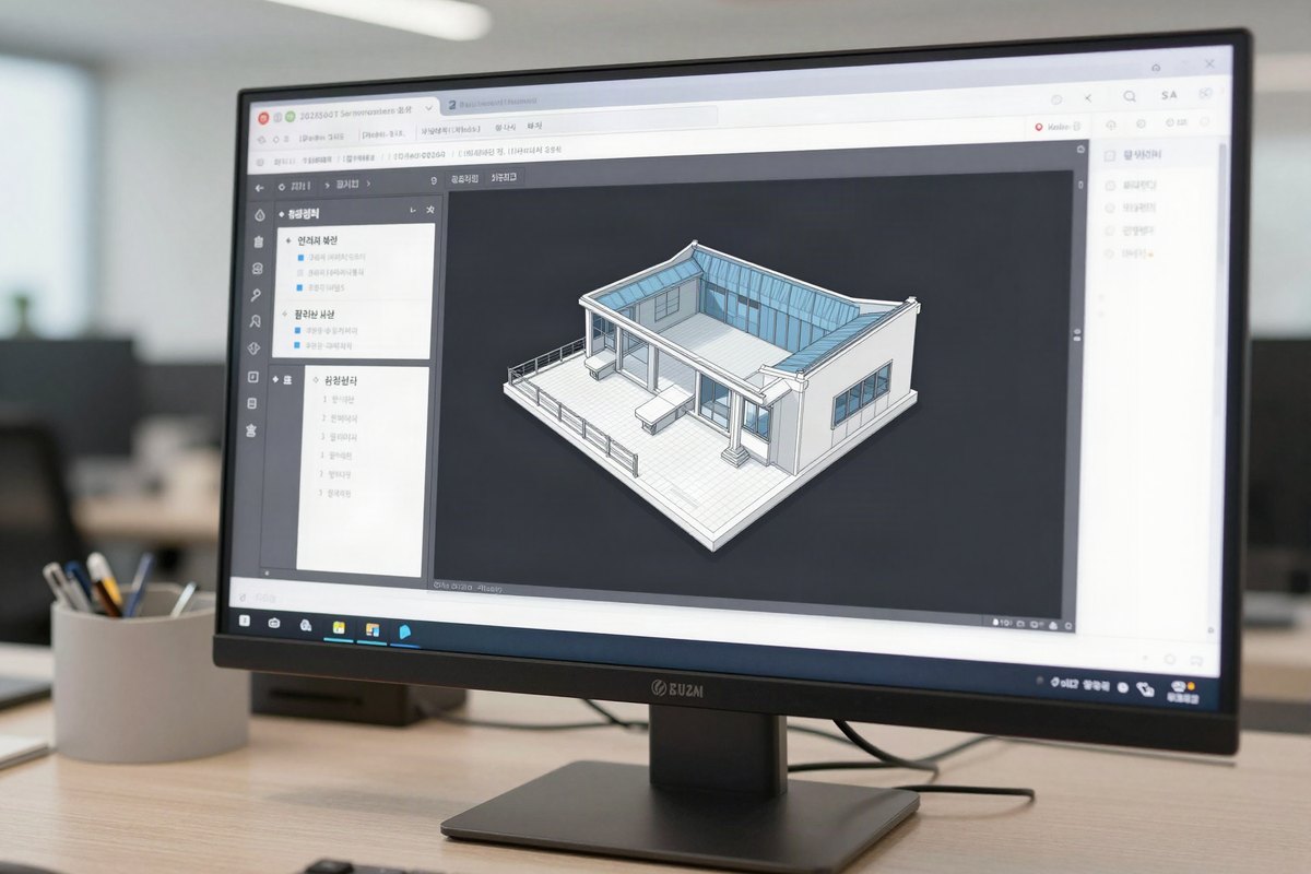 호평동 인테리어 3D 인테리어 시안 화면