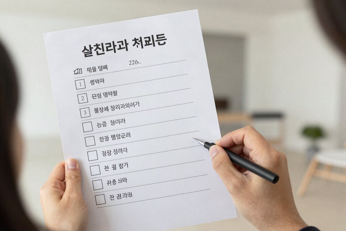 호평동 인테리어 준공 점검 진행